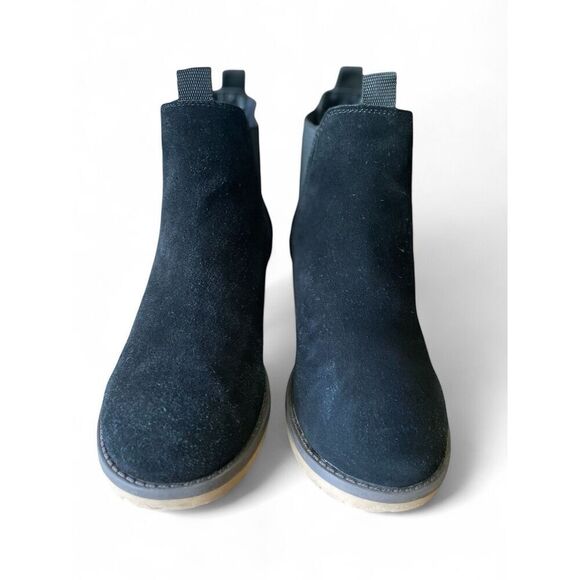KENSIE Women’s Genuine Black Suede Pull On Chelsea Boot Size 6.5 M Good Cond. - Picture 2 of 8